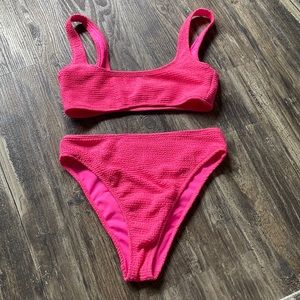 Hot pink bikini set